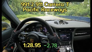 POV 9912 Carrera T w Cup 2 at Pacific Raceways 12895 under one and a half minutes 20240615 [upl. by Oskar]