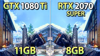 GTX 1080 Ti vs RTX 2070 Super  Test in 10 Games  FSR 31 Frame Generation [upl. by Orrocos732]