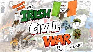 Irish Civil War in 14 Minutes  Manny Man Does History [upl. by Merralee]