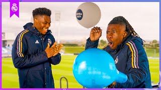 Tchouameni and Camavinga terrified with the Balloon Challenge 😂  Real Madrid amp Nivea Men [upl. by Julian]