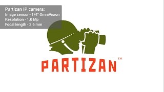 Indoor IP camera Partizan with sensor 14quot OmniVision 10 MP detalization Day [upl. by Granthem]