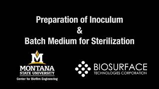 Chapter 11 Preparation of inoculum and batch media [upl. by Hulburt]