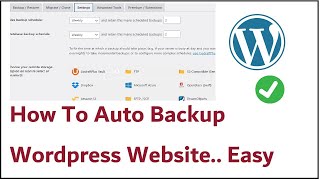 How To Auto Backup Wordpress Website Using Updraft plus plugin [upl. by Niobe]