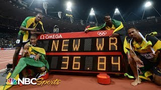 Usain Bolt anchors world record 4x100 relay at 2012 Olympics  NBC Sports [upl. by Senecal]