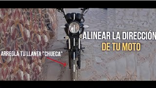 Como ALINEAR la DIRECCIÓN de tu MOTOCICLETA tu mismo [upl. by Alexandros301]