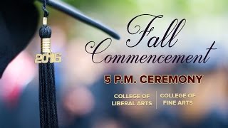 UTRGV 2016 Fall Commencement  5 pm Ceremony [upl. by Cormack329]