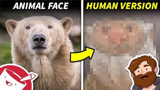 Using Animal Face Proportions to Make HUMAN Faces [upl. by Aspa]