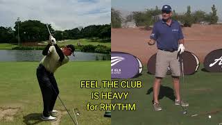 Ernie Els DownSwing  Feel The Club is Heavy For Smooth Rhythm [upl. by Laura]