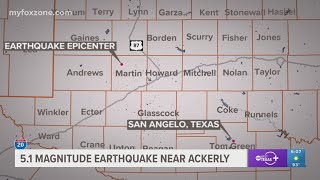 51 magnitude earthquake near Ackerly Texas [upl. by Rosamond]