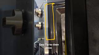 Tip to clean the stove top quickhack instantsolution gasstovetop easytipsshorts [upl. by Tench332]