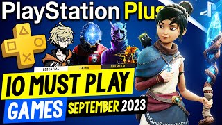 10 MUST PLAY PS PLUS Games to Play in SEPTEMBER 2023 PlayStation Plus Extra PS4PS5 Games 2023 [upl. by Shepherd]