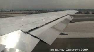 Continental Airlines 767 Takeoff  Despegue Madrid [upl. by Cullie]