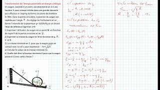 Transformation de lénergie potentielle en énergie cinétique [upl. by Eicnarf]