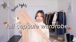 FALL WINTER ESSENTIALS to stay warm and cozy  CAPSULE WARDROBE [upl. by Einaled]