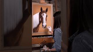 He was my client’s best friend 💔 horse art asmr [upl. by Radcliffe396]