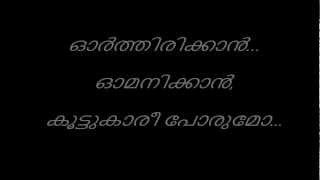 Kanninnullil Nee Kanmani Video Lyrics [upl. by Lennor]