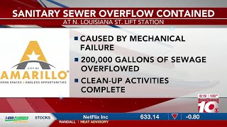 VIDEO Amarillo contains sewage overflow at Lift Station 4 Saturday [upl. by Cacka]