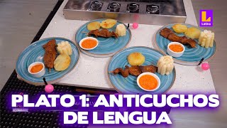 El Gran Chef Famosos PROGRAMA 08 de abril  Plato uno Anticuchos de lengua  LATINA EN VIVO [upl. by Nancey797]