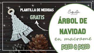 🎄Árbol de Macramé Tutorial Paso a Paso  Regalo [upl. by Elvira]