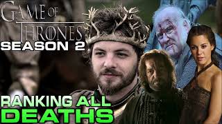 RANKING ALL GAME OF THRONES SEASON 2 DEATHS GOT GAMEOFTHRONES [upl. by Akinahs]