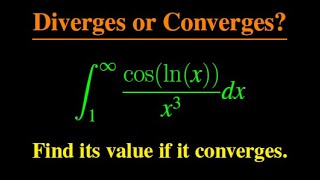 How to Evaluate the Improper Integral coslnxx3 from 1 to Infinity [upl. by Scholz870]