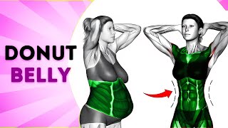 Easy Exercises For A Flat Tummy Slim Waist and Flat Belly Simple To Lose Fat Belly Hanging Belly [upl. by Yolanda220]