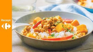 Pittige pompoencurry met verse groenten en tofu [upl. by Onra407]