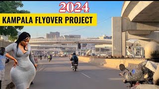 KAMPALA FLYOVER PROJECT PHASE 2 PROGRESS In 2024 [upl. by Nats46]