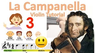 La Campanella Blackpinks Shut down intro easy version sheet music and violin tutorial [upl. by Direj]