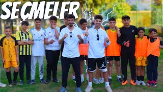 MAHALLEDEKİ ÇOCUKLARLA FUTBOL SEÇMELERİ EFSANE YETENEKLER [upl. by Orozco544]