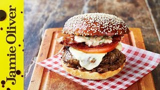 Jamie’s Italian Burger  Jamie Oliver amp Gennaro Contaldo [upl. by Enomed]