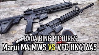 Marui M4 MWS vs VFC HK416A5 Which GBBR is best [upl. by Aleahs29]