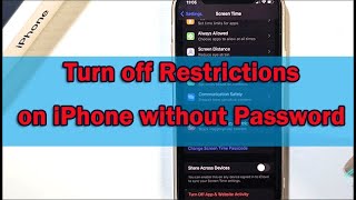 How to Turn off RestrictionsParental Control on iPhone without Password iOS 18 Supported [upl. by Emmuela646]