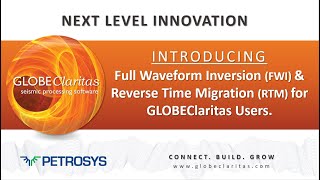 Full Waveform Inversion and Reverse Time Migration in GLOBEClaritas [upl. by Harim]