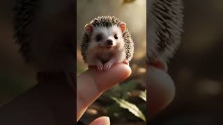 Have you ever seen a hedgehog so small it can fit on the tip of your finger🦔 [upl. by Eric315]