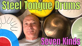 Steel Tongue Drums Compared  7 Kinds [upl. by Yraccaz]