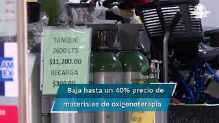 Con el aumento de contagios en CDMX comienza a subir la venta de tanques de oxigeno vendedores [upl. by Oidiple]