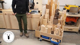 Build a Compact Lumber Storage Cart from a Single Sheet of Plywood [upl. by Mischa]