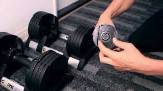 Core Home Fitness Adjustable Dumbbells Setup 2020 [upl. by Arrej]