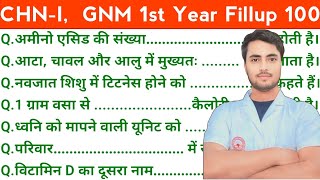 GNM 1st Year Community Health NursingI 100 Fillup Exam के लिए महत्तवपूर्ण NursingGyan पढ़े [upl. by Enier]