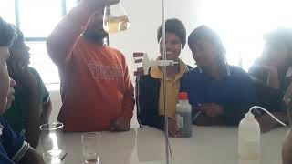 Determination of pH value of a solution by using universal indicator [upl. by Ayana]