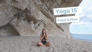 Yoga 15´ Twist amp Flow  Yoga Loft Engadin [upl. by Hughmanick]