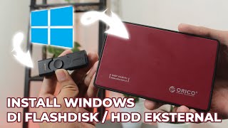 CARA MENGGUNAKAN WINTOUSB INSTALL WINDOWS DI FLASHDISK ATAU HDD EKSTERNAL  KINGSHARING 8 [upl. by Kcitrap]