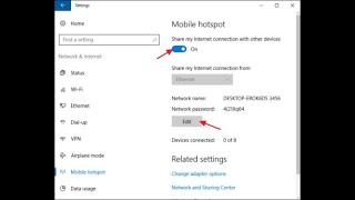 como compartir internet de mi pc a mi celular Windows 10 2020 [upl. by Lewison]