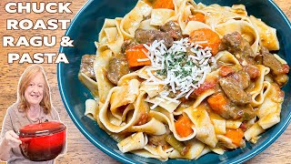 CHUCK ROAST RAGU amp PASTA A Hearty Dinner [upl. by Nairda]