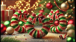 Decorate Your Christmas Tree with DIY Mini Wreaths – Cozy Christmas Decoration Ideas diy [upl. by Luhar]