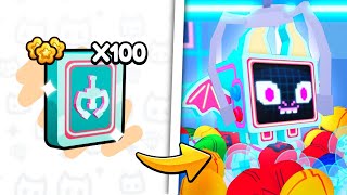 I Used 100 Arcade Tokens In Pet Simulator 99 [upl. by Rumney]