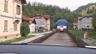 Slovenia Motorail between Bohinjska Bistrica amp Most na Soči [upl. by Noffihc]