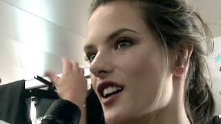 Alessandra Ambrosios beautiful interview while getting dressed [upl. by Einuj]