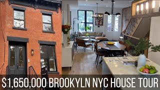 Brooklyn NYC Home Tour A Look Inside a 1650000 Bed Stuy Townhouse [upl. by Rains]